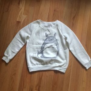 White Totoro Sweatshirt